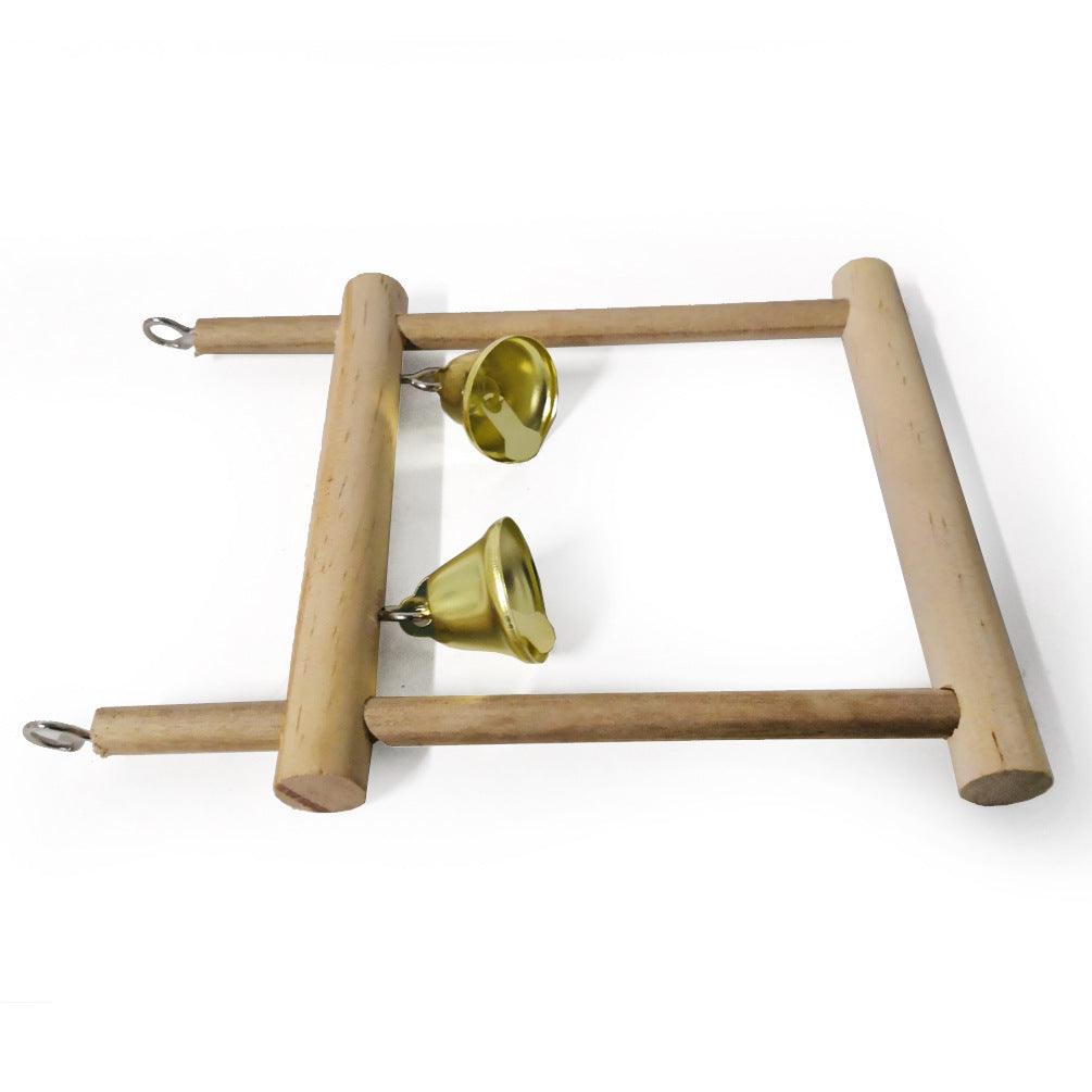 Rustic Wood Perch Stand For Birds - Plumas Rebeldes