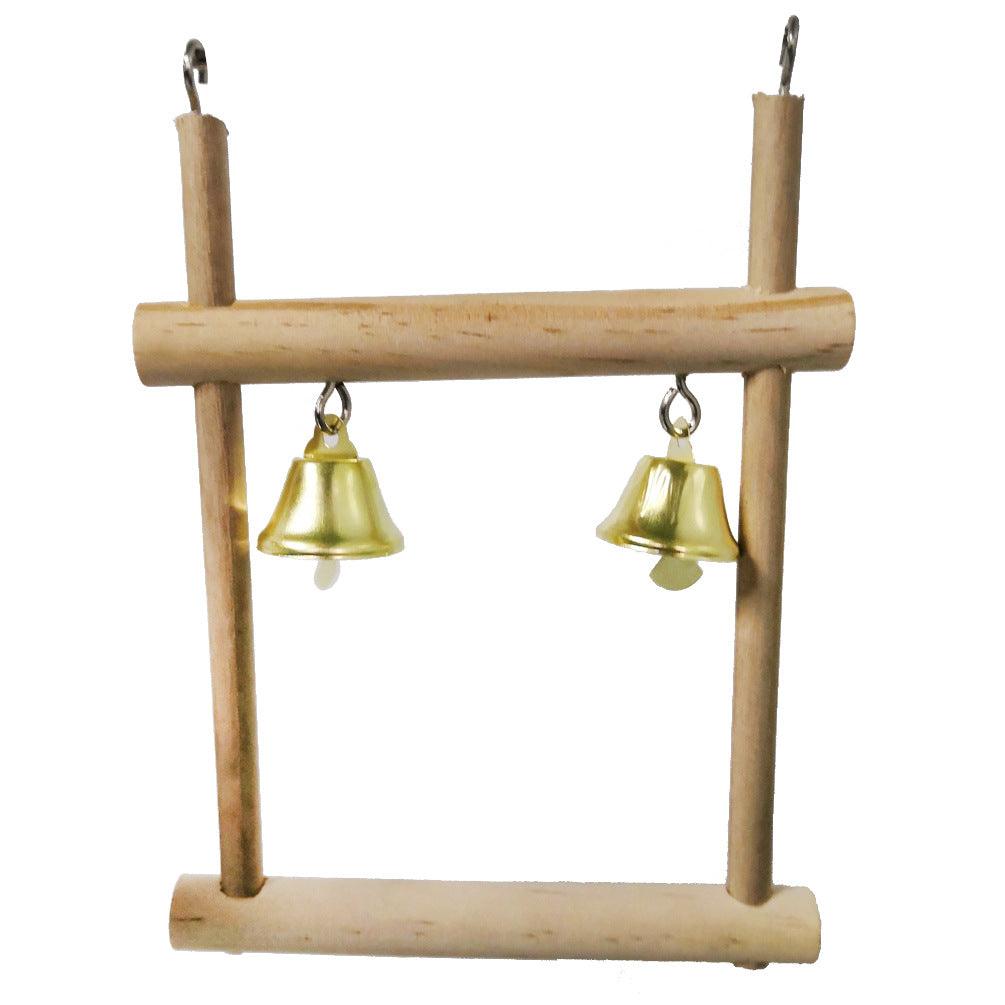 Rustic Wood Perch Stand For Birds - Plumas Rebeldes