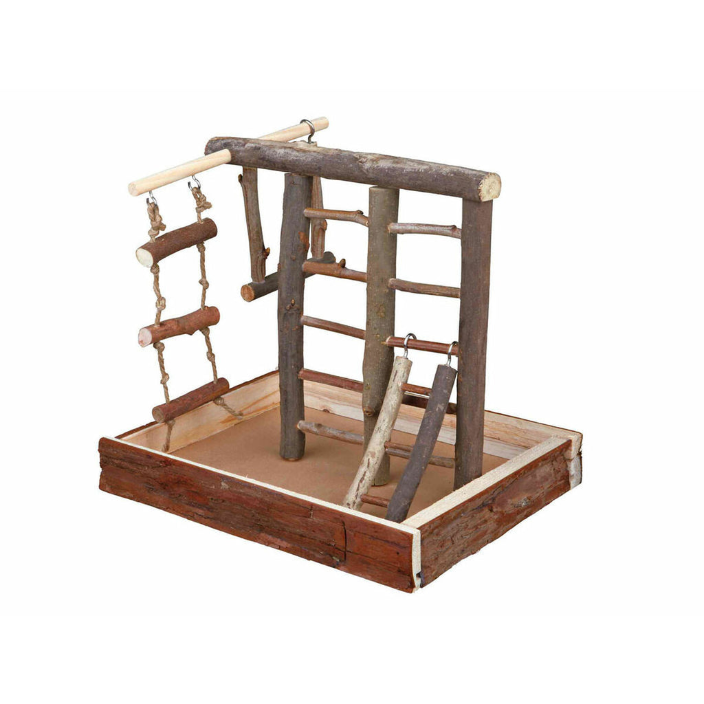 Escalera Madera juguete pajaro Agaporni - Plumas Rebeldes