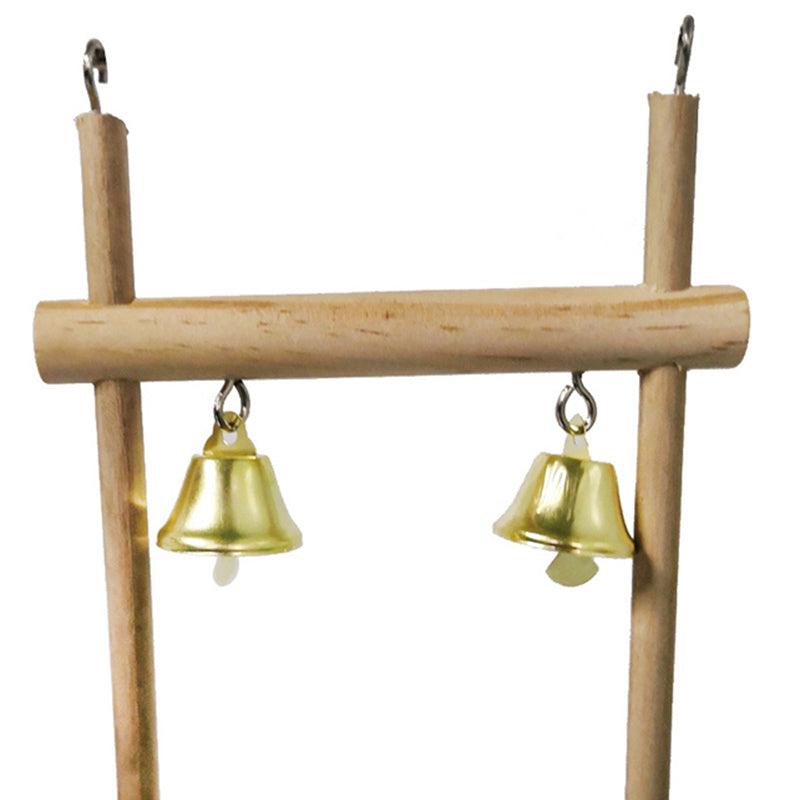 Rustic Wood Perch Stand For Birds - Plumas Rebeldes