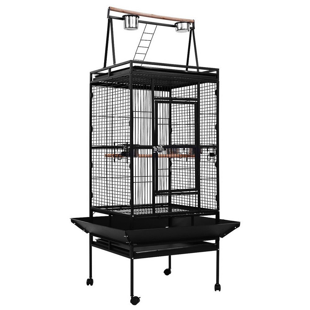 NNEDSZ Bird Cage Pet Cages Aviary 173CM Large Travel Stand Budgie Parrot Toys - Plumas Rebeldes