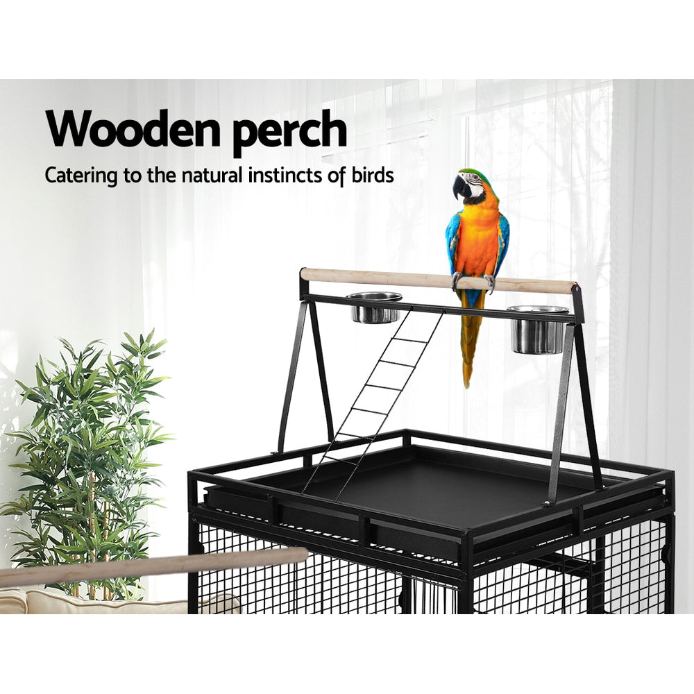 NNEDSZ Bird Cage Pet Cages Aviary 173CM Large Travel Stand Budgie Parrot Toys - Plumas Rebeldes